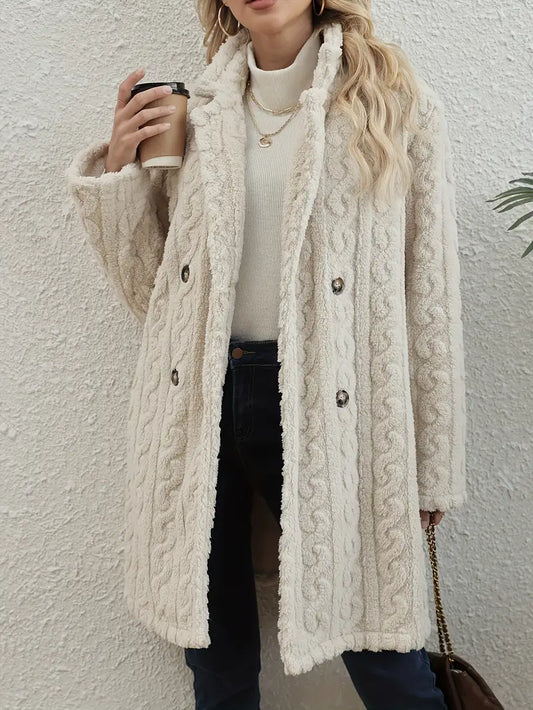 Manhattan Cable Knit Overcoat