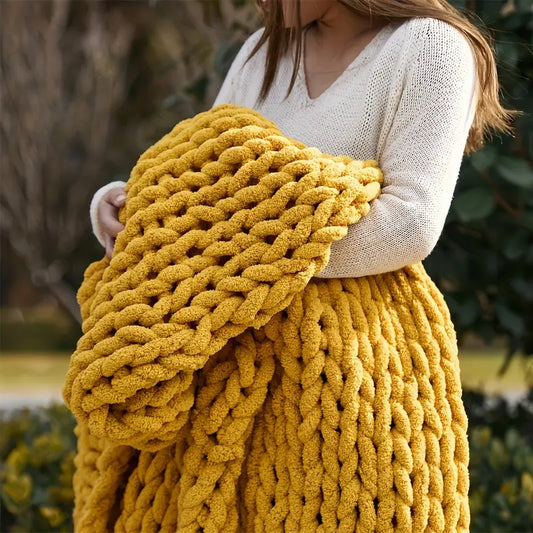Knot & Nest Chenille Throw Blanket