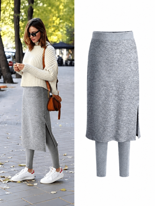 Hazel Fleece Skirt Leggings