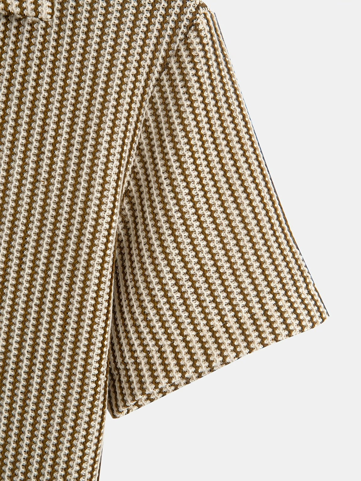Valen Knit Striped Button Up