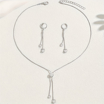 Heartline Necklace & Earring Set