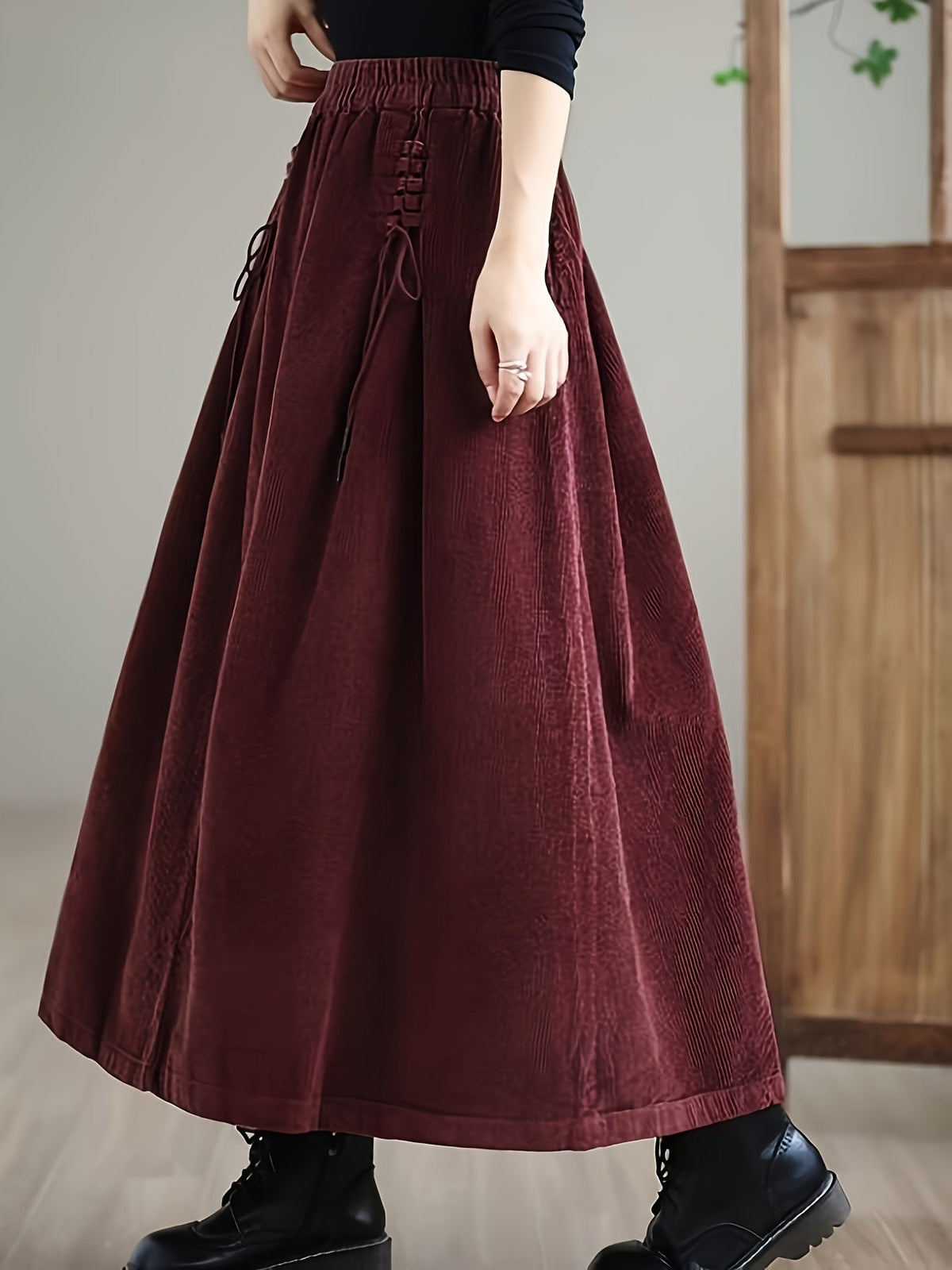 Cassia Corduroy Maxi Skirt
