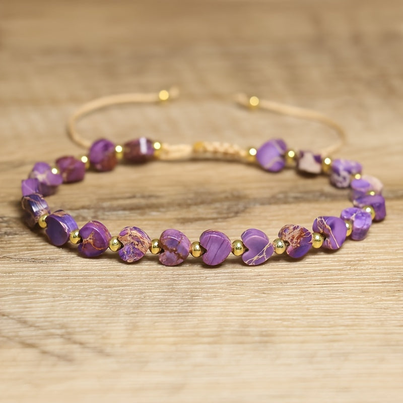Heartline Stone Bracelet