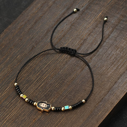 Royal Hamsa Rope Bracelet