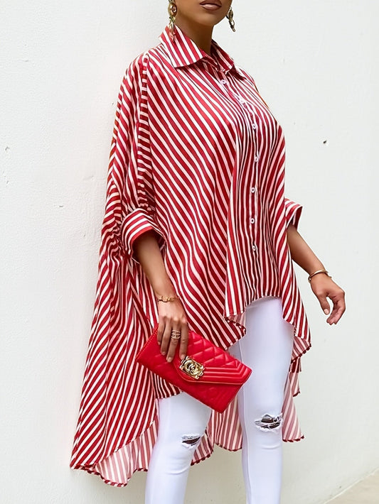 Uptown Stripe Flow Tunic