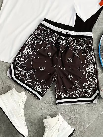 Paisley Mesh Short