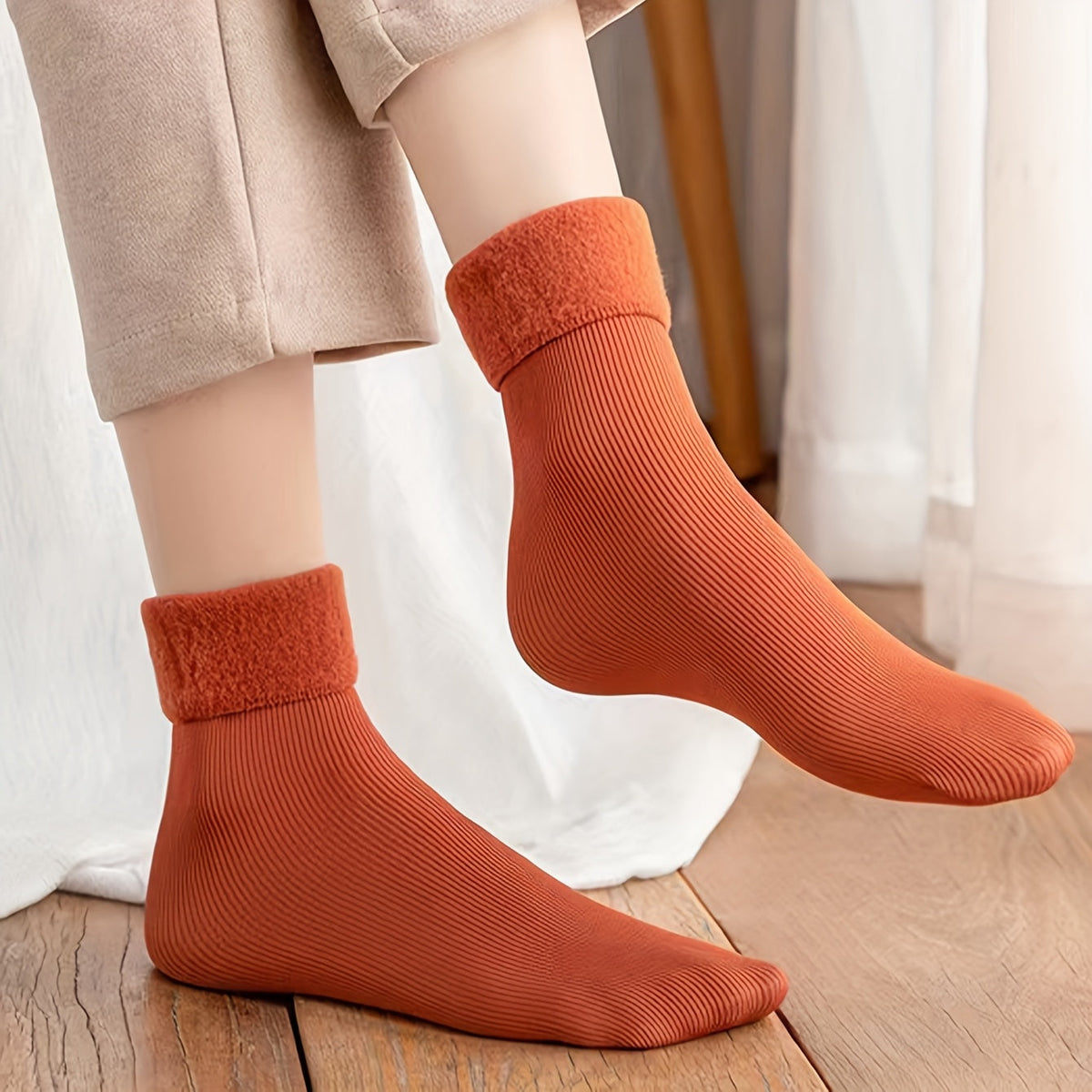 Fleece Ribbed Sock Set