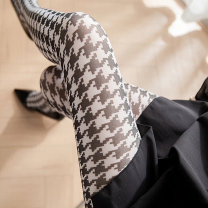 Icon Patterned Tights