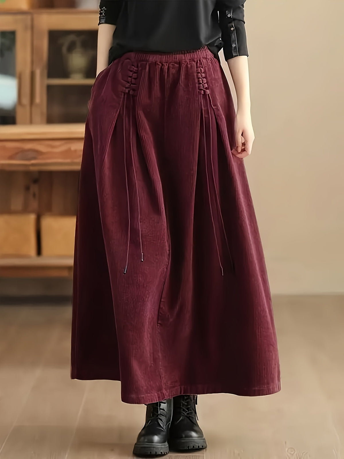 Cassia Corduroy Maxi Skirt
