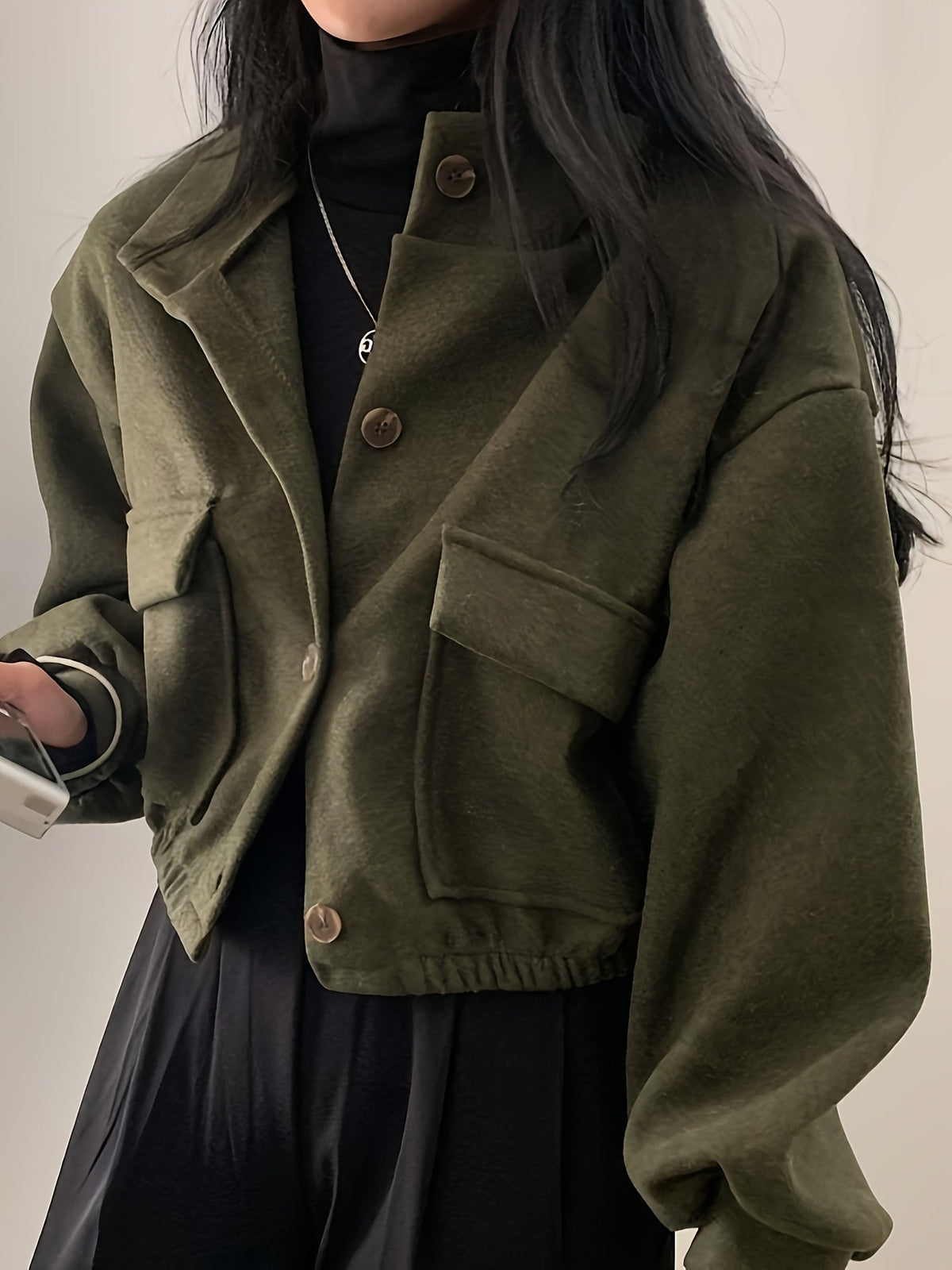 Studio Cropped Utility Jacket