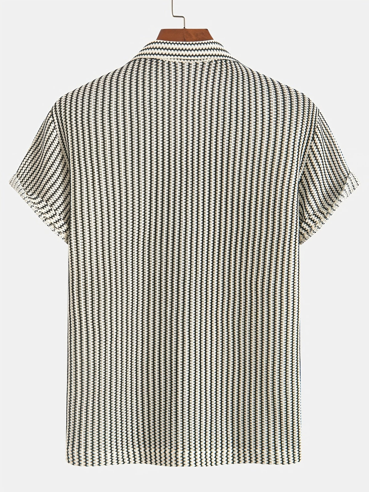 Valen Knit Striped Button Up