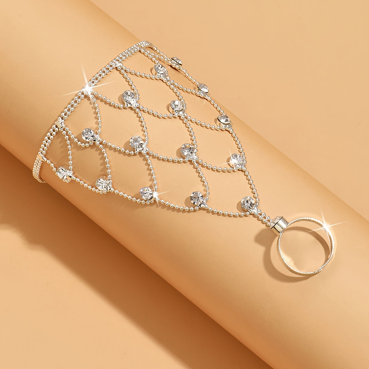Cascade Mesh Hand Chain