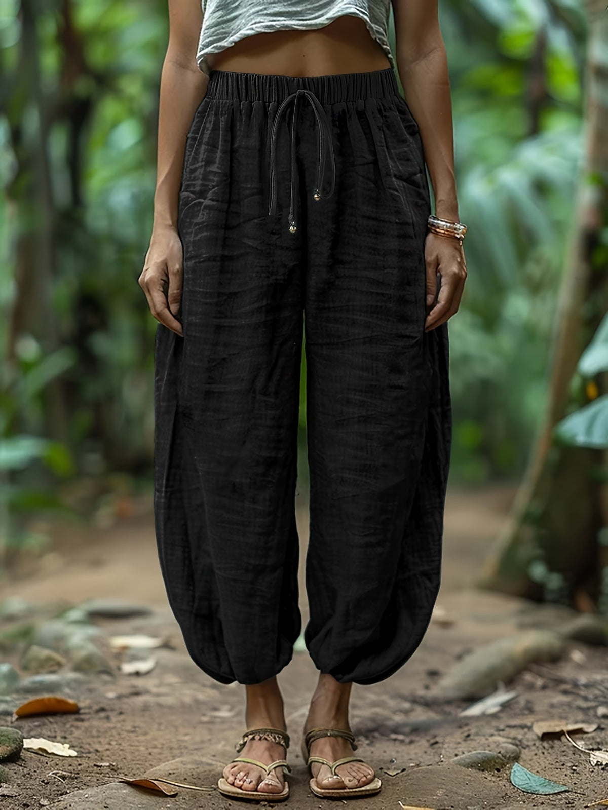 Terra Linen Harem Pant