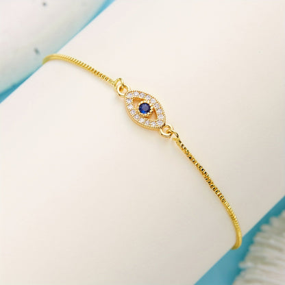 Ethereal Eye Zircon Bracelet