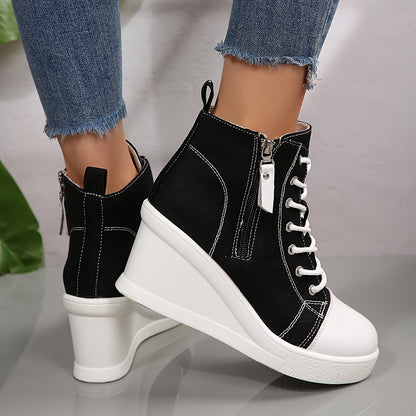 Uptown Canvas Wedge Sneaker