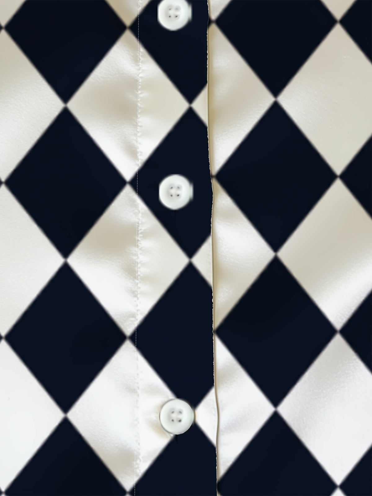 Harlequin Satin Blouse