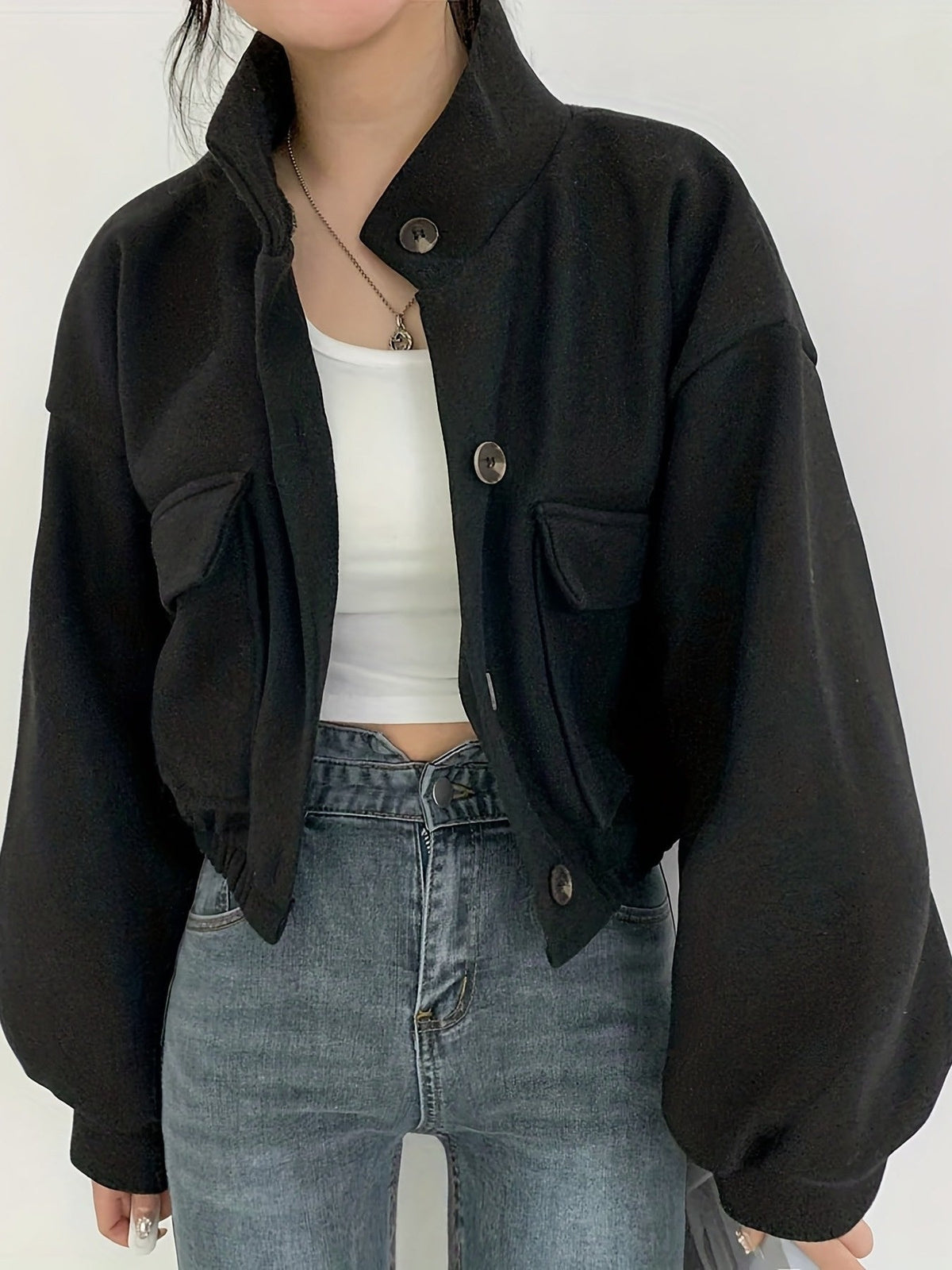 Studio Cropped Utility Jacket