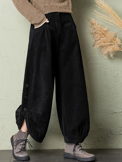 Sierra Pleated Corduroy Pant
