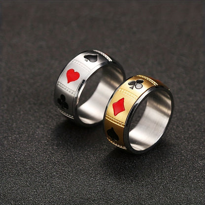 Ace of Steel Spinner Ring