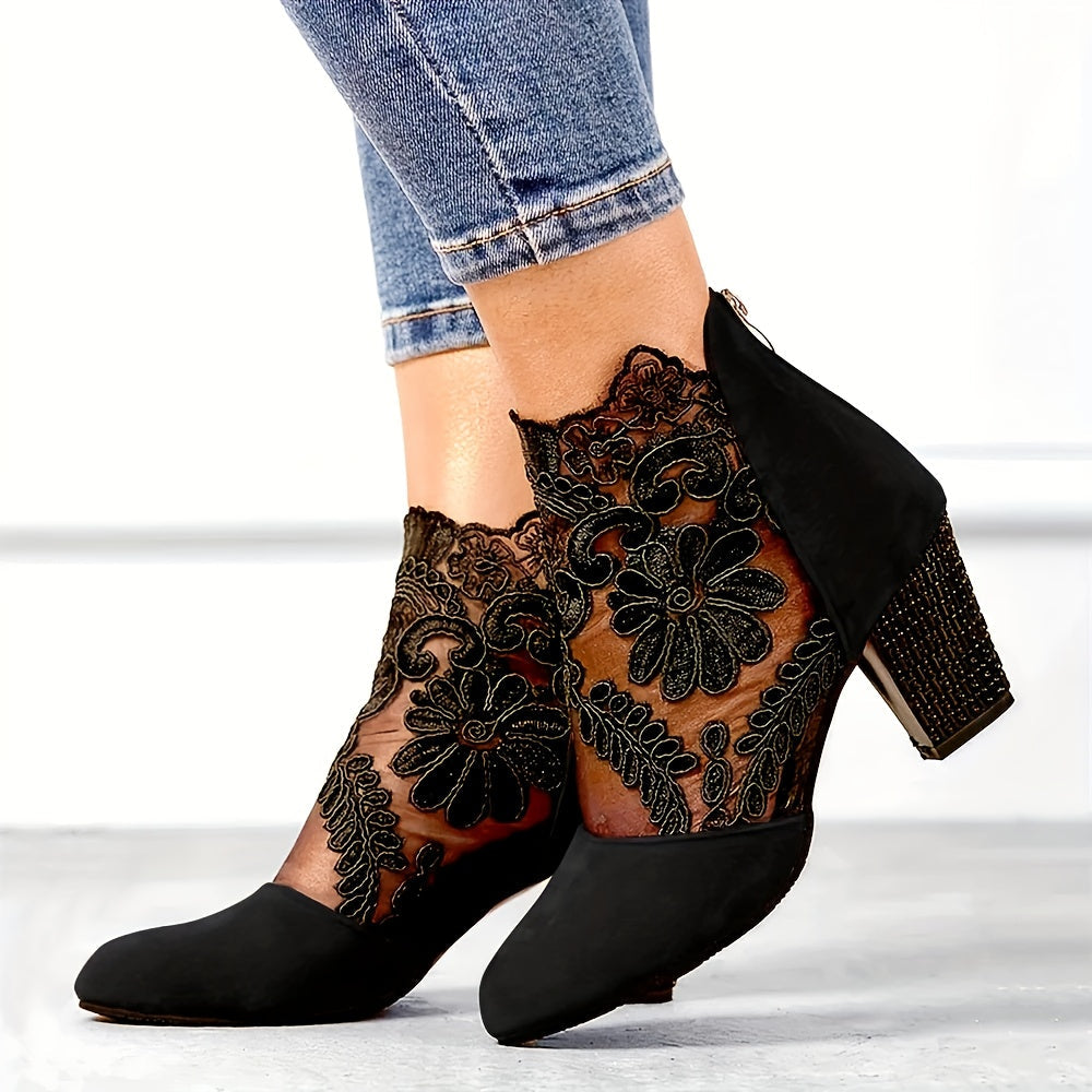 Twilight Lace Ankle Heel