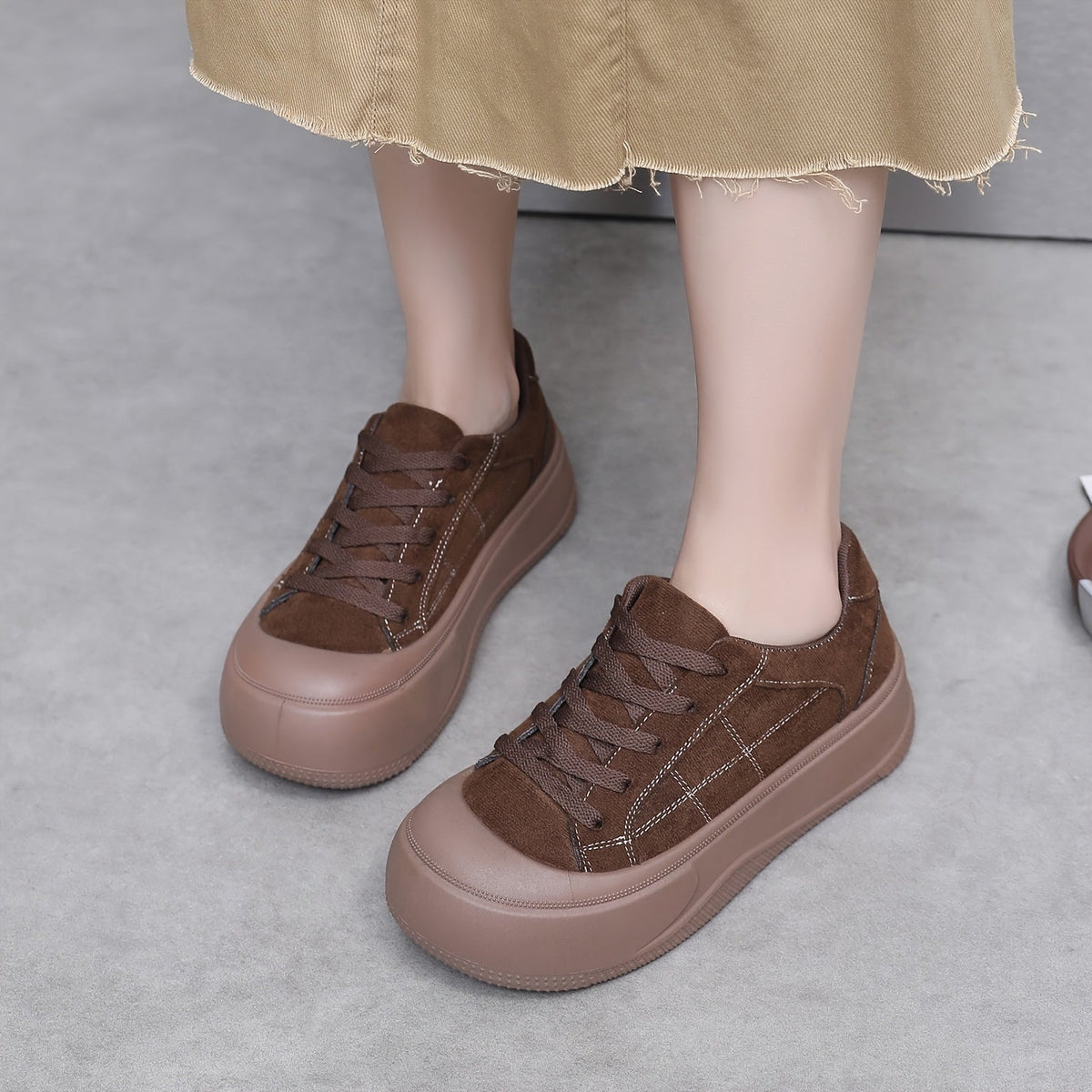 Ivanna Suede Platform Sneaker
