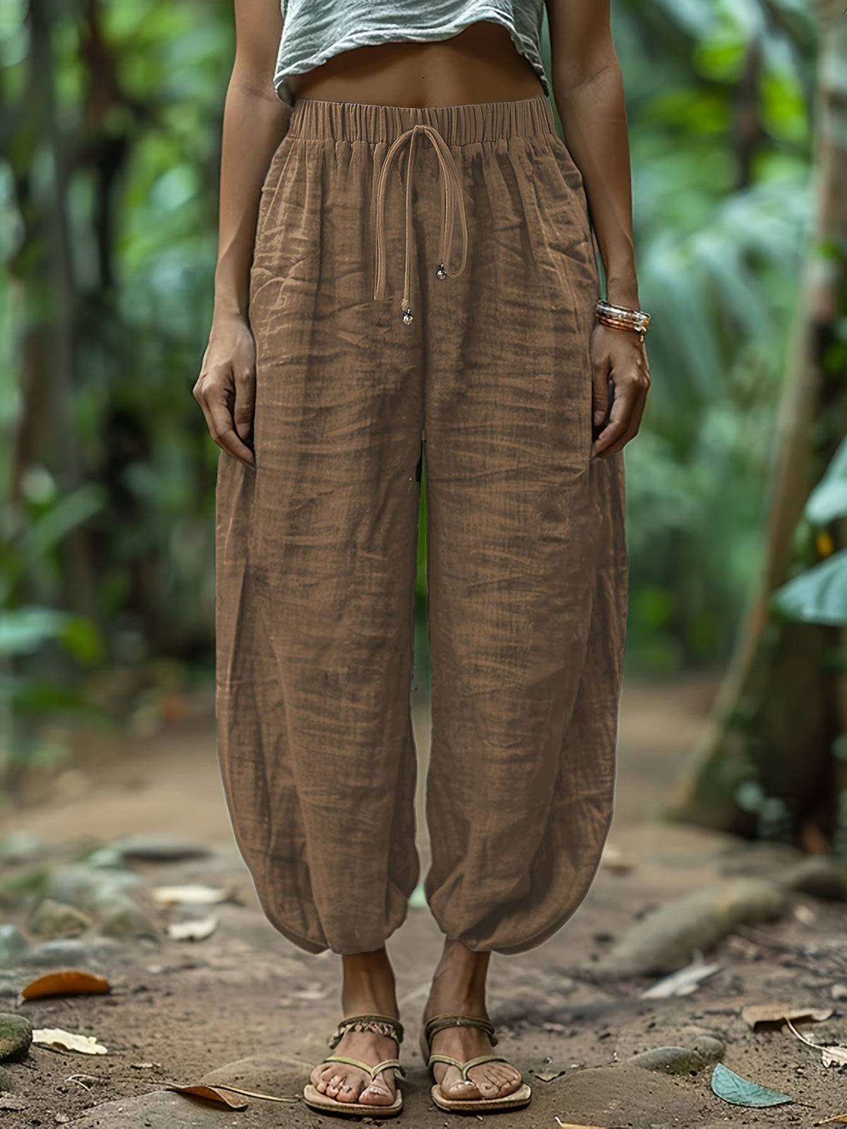 Terra Linen Harem Pant