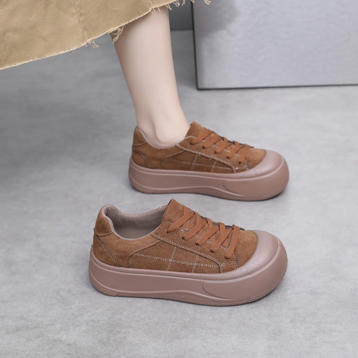 Ivanna Suede Platform Sneaker