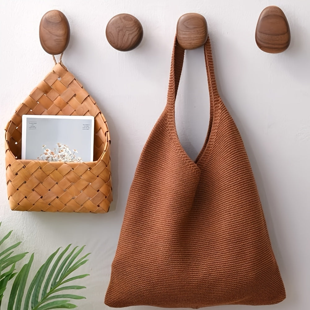 Pebble Wooden Hook Set