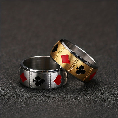 Ace of Steel Spinner Ring