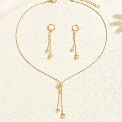 Heartline Necklace & Earring Set