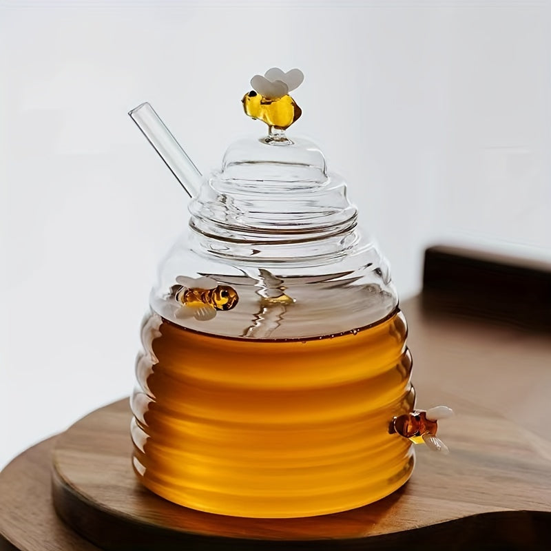 Beehive Glass Honey Jar