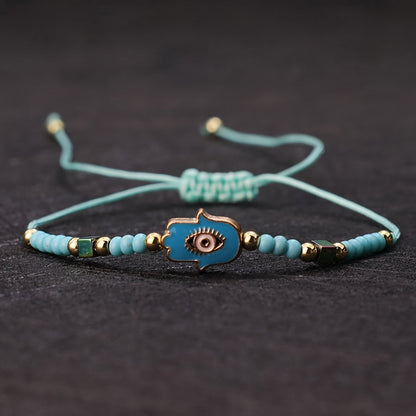 Royal Hamsa Rope Bracelet
