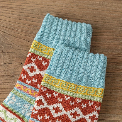 Winter Motif Knit Sock Set