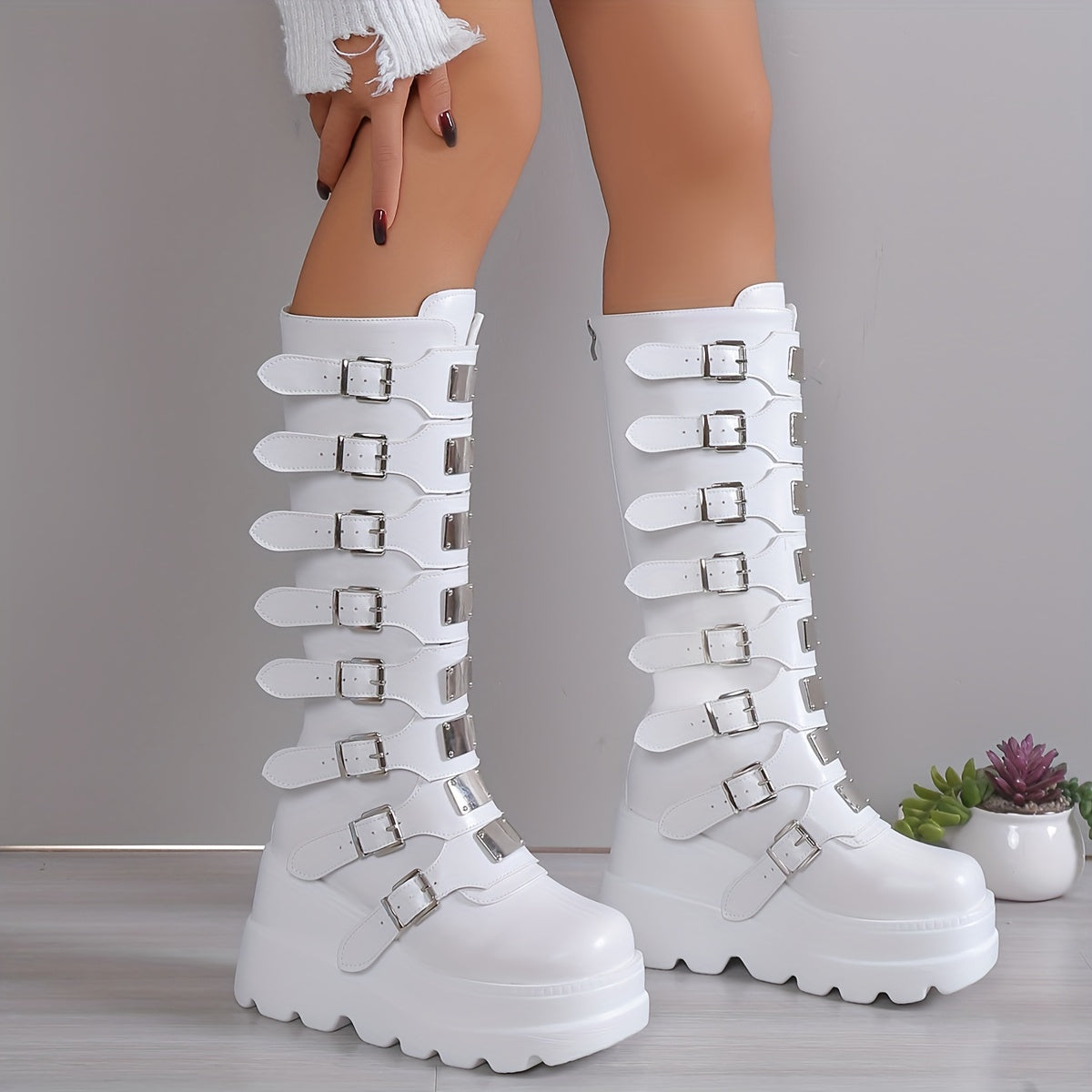 Valkyrie Buckle Platform Boot