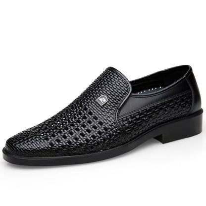 Calvair Woven Leather Loafer