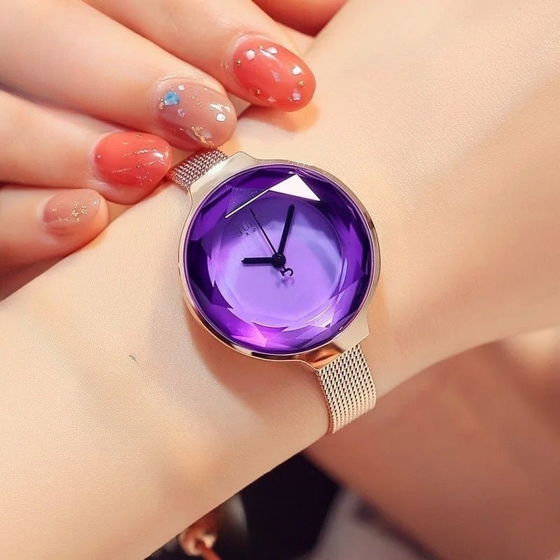 Twilight Crystal-Cut Timepiece