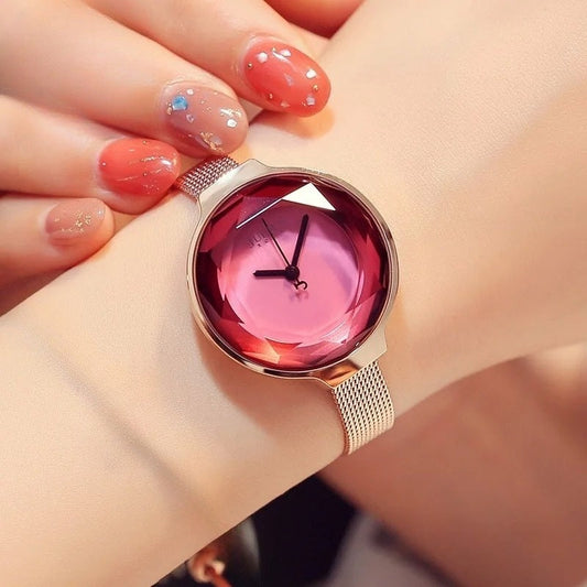 Twilight Crystal-Cut Timepiece