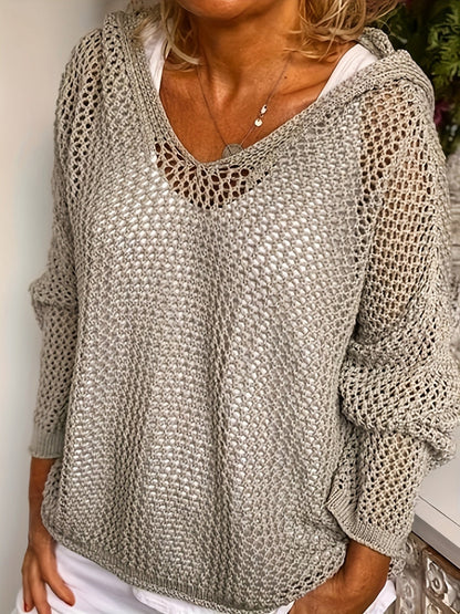 Meadow Open-Knit Hoodie
