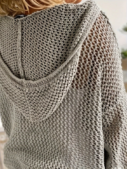 Meadow Open-Knit Hoodie