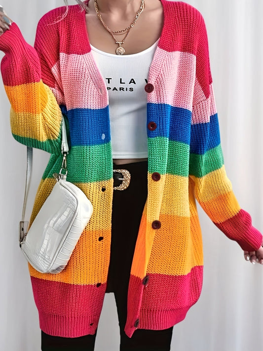 Rainbow Knit Cardigan