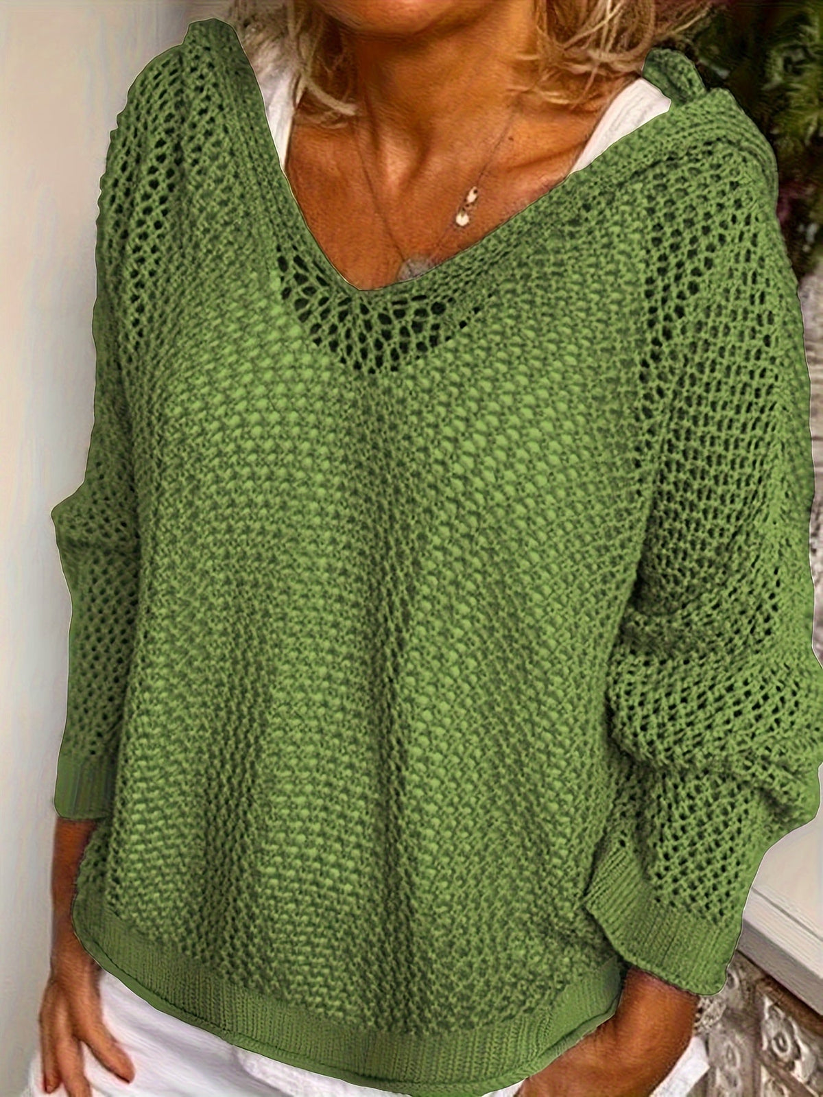 Meadow Open-Knit Hoodie