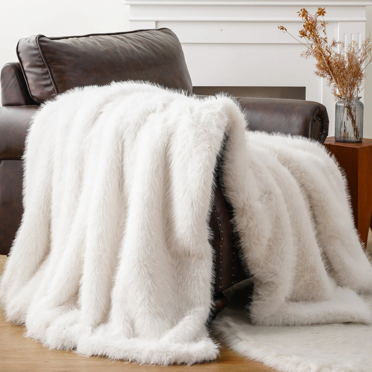 Haven Faux Fur Throw Blanket