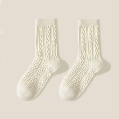 Willow & Wool Cable-Knit Socks