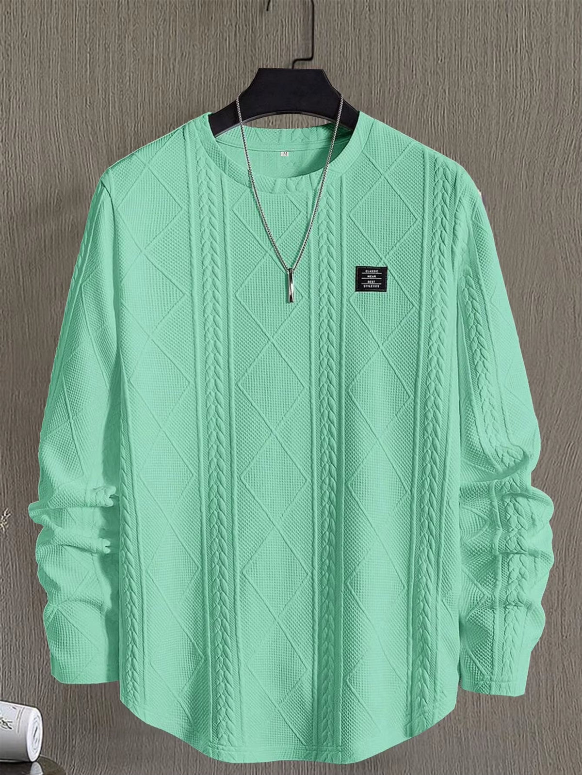 Verso Cable Knit Crewneck
